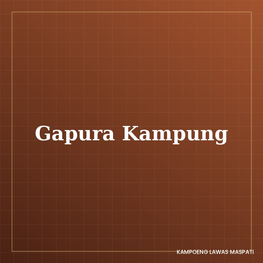 Gapura Kampoeng Lawas Maspati